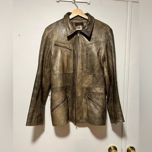 Danier Distressed Leather Jacket